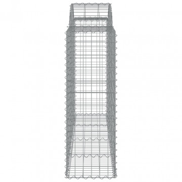 Coșuri gabion arcuite 4 buc, 200x50x120/140 cm, fier galvanizat - Img 6