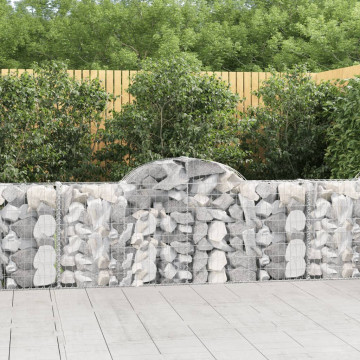Coșuri gabion arcuite 5 buc, 200x30x80/100cm, fier galvanizat - Img 1