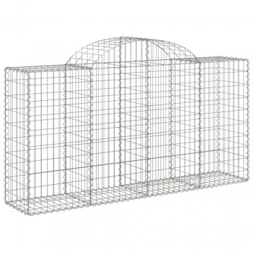 Coșuri gabion arcuite 5 buc, 200x50x100/120 cm fier galvanizat - Img 2