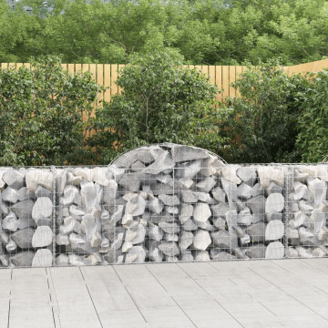 Coșuri gabion arcuite 5 buc, 200x50x80/100 cm, fier galvanizat - Img 1