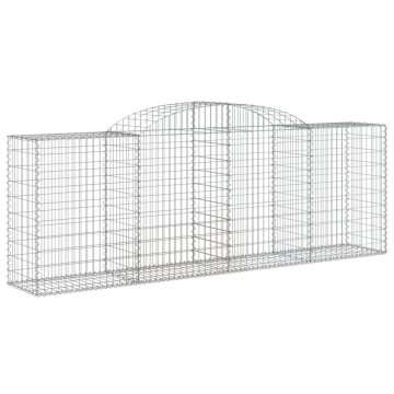 Coșuri gabion arcuite 5 buc, 300x50x100/120 cm, fier galvanizat - Img 3