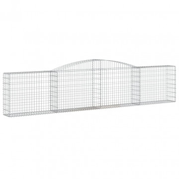 Coșuri gabion arcuite 5 buc, 400x30x80/100 cm, fier galvanizat - Img 3