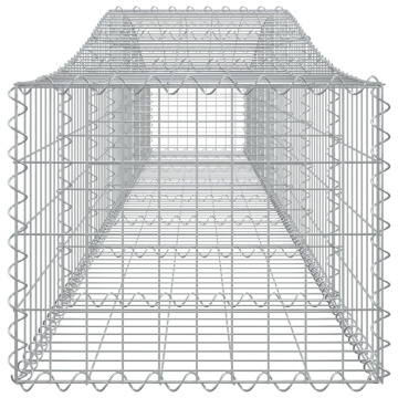Coșuri gabion arcuite 5 buc, 400x50x40/60 cm, fier galvanizat - Img 6