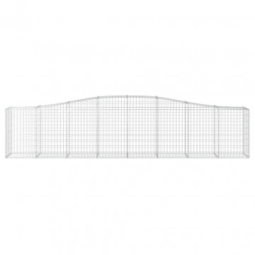 Coșuri gabion arcuite 6 buc, 400x50x80/100 cm, fier galvanizat - Img 4