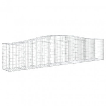 Coșuri gabion arcuite 7 buc, 400x50x80/100 cm, fier galvanizat - Img 3