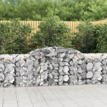 Coșuri gabion arcuite 8 buc, 300x50x80/100 cm, fier galvanizat - Img 1