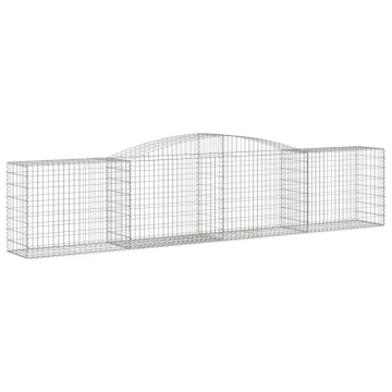 Coșuri gabion arcuite 9 buc, 400x50x80/100 cm, fier galvanizat - Img 3
