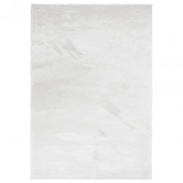 Covor „OVIEDO”, fire scurte, gri, 140x200 cm - Img 2