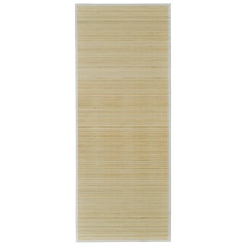 Covor dreptunghiular din bambus natural 150 x 200 cm - Img 2