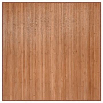 Covor pătrat, natural, 100x100 cm, bambus - Img 2