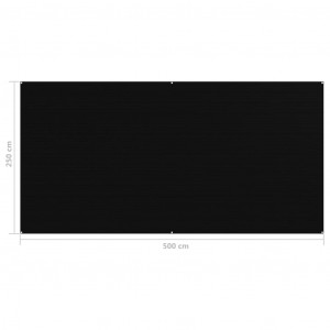Covor pentru cort, negru, 250x500 cm - Img 4