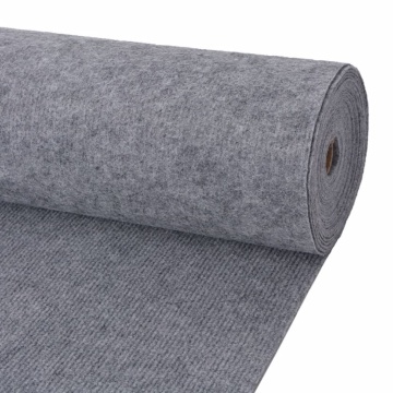 Covor pentru expoziții striat, gri, 1,2x20 m - Img 1