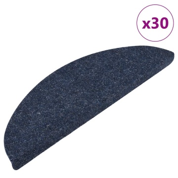 Covorașe scară autoadezive 30 buc Albastru 56x17x3 cm - Img 1