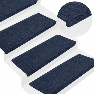 Covorașe scară autoadezive 30 buc Albastru 65x24,5x3,5 cm - Img 8