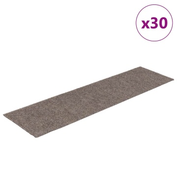 Covorașe scară autoadezive 30 buc crem 76x20 cm dreptunghiular - Img 2