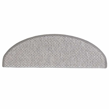Covorașe scară autoadezive aspect sisal 30 buc Platina - Img 8