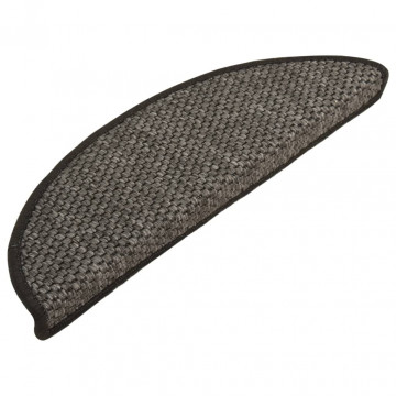 Covorașe scări autoadezive 15 buc antracit 56x20cm aspect sisal - Img 2
