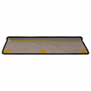 Covorașe scări autoadezive, 15 buc. antracit 65x21x4 cm sisal - Img 4