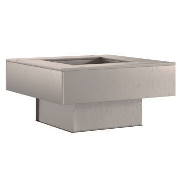 Cuptor pe foc Pătrat 80x80x40 cm din oțel rezistent la intemperii - Img 4