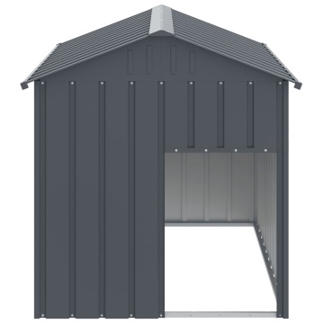 Cușcă câine cu acoperiș antracit 117x153x123 cm oțel galvanizat - Img 3