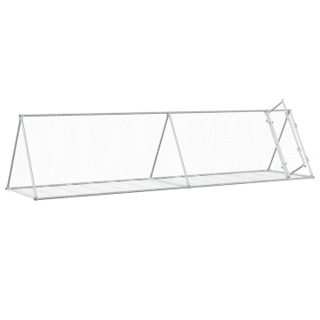 Cușcă de iepuri, argintiu, 400x105x91 cm, oțel galvanizat - Img 3