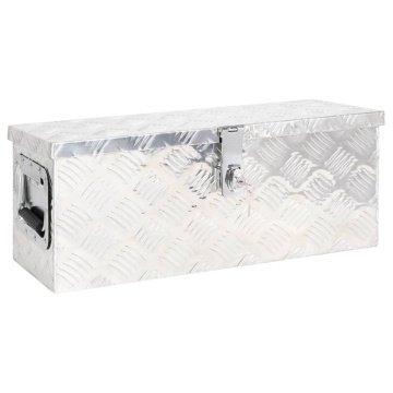 Cutie de depozitare, argintiu, 60x23,5x23 cm, aluminiu - Img 1