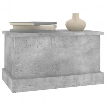 Cutie de depozitare, gri beton, 50x30x28 cm, lemn prelucrat - Img 4