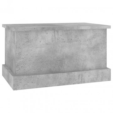 Cutie de depozitare, gri beton, 50x30x28 cm, lemn prelucrat - Img 8