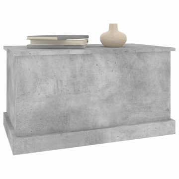 Cutie de depozitare, gri beton, 70x40x38 cm, lemn prelucrat - Img 4