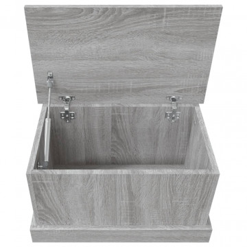 Cutie de depozitare, gri sonoma, 50x30x28 cm, lemn prelucrat - Img 7