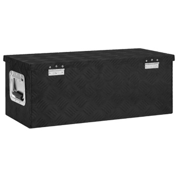 Cutie de depozitare, negru, 70x31x27 cm, aluminiu - Img 4