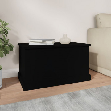 Cutie de depozitare, negru, 70x40x38 cm, lemn prelucrat - Img 3