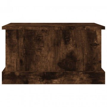 Cutie de depozitare, stejar afumat, 50x30x28 cm, lemn prelucrat - Img 5