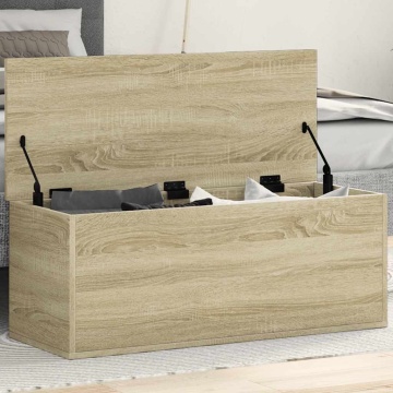 Cutie de depozitare, stejar sonoma, 90x35x35 cm, lemn prelucrat - Img 1