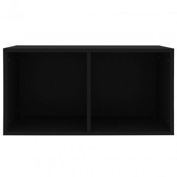 Cutie de depozitare viniluri, negru, 71x34x36 cm, PAL - Img 4