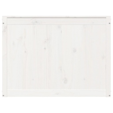 Cutie de rufe, alb, 88,5x44x66 cm, lemn masiv de pin - Img 5