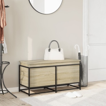 Cutie depozitare stejar sonoma 100x40x51,5 cm lemn prelucrat - Img 3