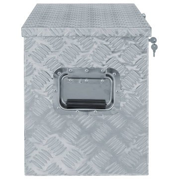 Cutie din aluminiu, 90,5 x 35 x 40 cm, argintiu - Img 2