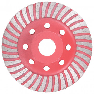 Disc de polizare diamantat tip cupă, cu turbo, 115 mm - Img 1