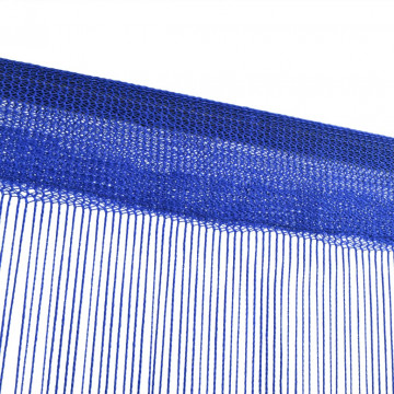 Draperii cu franjuri, 2 buc., 100 x 250 cm, albastru - Img 3