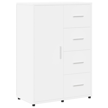 Dulap, alb, 60x31x84 cm, lemn prelucrat - Img 2