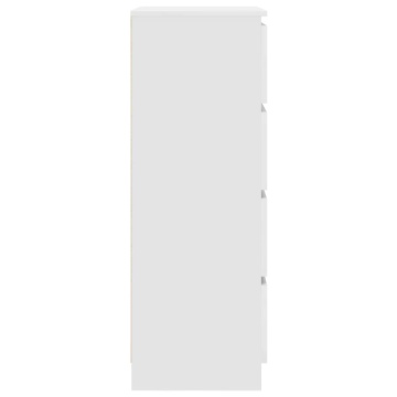 Dulap, alb, 60x35x98,5 cm, lemn compozit - Img 7