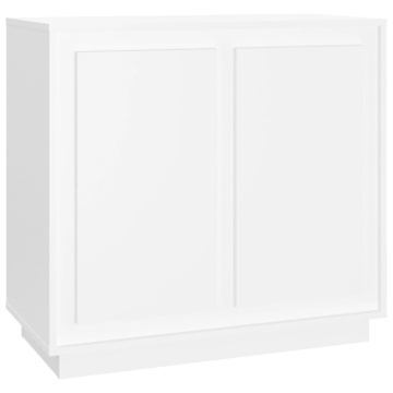Dulap, alb, 80x34x75 cm, lemn prelucrat - Img 2