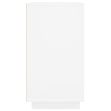 Dulap, alb, 80x34x75 cm, lemn prelucrat - Img 5