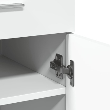 Dulap, alb, 80x42,5x93 cm, lemn prelucrat - Img 6