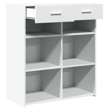 Dulap, alb, 80x42,5x93 cm, lemn prelucrat - Img 6