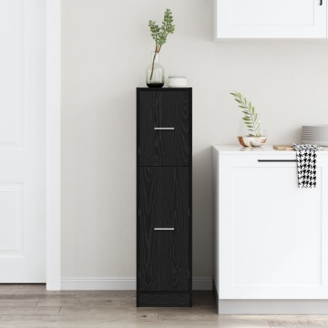 Dulap apotecă Stejar negru 30x41x118 cm Lemn prelucrat - Img 4