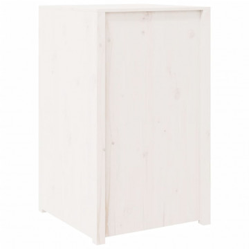 Dulap bucătărie de exterior, alb, 55x55x92 cm, lemn masiv pin - Img 5