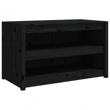 Dulap bucătărie de exterior negru, 106x55x64 cm, lemn masiv pin - Img 2