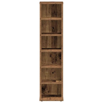 Dulap CD-uri, lemn vechi, 21x20x88 cm, lemn compozit - Img 4